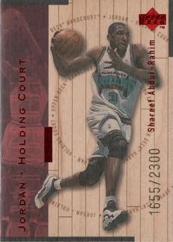 1998 Upper Deck Hardcourt - Jordan Holding Court Red #J28 Shareef Abdur-Rahim / Michael Jordan