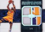 2003-04 Upper Deck Exquisite Collection - Patches Quad #E4P-KB Kobe Bryant MEM, SN3