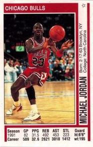 1991-92 Panini Stickers Greek #116 Michael Jordan