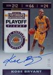 2019-20 Panini Contenders - Veteran Playoff Ticket #VT-KBR Kobe Bryant AU, SN35