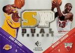 2008-09 SP Rookie Threads - SP Threads Dual #TD-BJ Kobe Bryant / Michael Jordan MEM