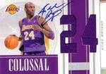 2009-10 Playoff National Treasures - Colossal Materials Jersey Numbers Signatures #1 Kobe Bryant AU, MEM, SN25