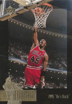 1995-96 Upper Deck The Jordan Collection Jumbo #JC15 1995 "He's Back"