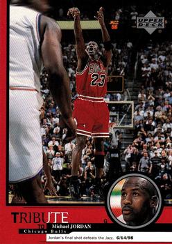 1999 Upper Deck Tribute to Michael Jordan #30 Michael Jordan (Final shot defeats the Jazz 6/14/98)