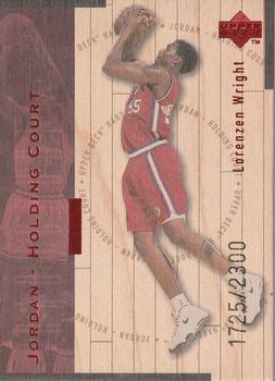 1998 Upper Deck Hardcourt - Jordan Holding Court Red #J12 Lorenzen Wright / Michael Jordan