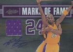 2009-10 Panini Absolute Memorabilia - Marks of Fame Materials Signatures #9 Kobe Bryant AU, MEM, SN25