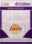 2015-16 Panini Excalibur - Team Titans Gold #10 Kobe Bryant SN25