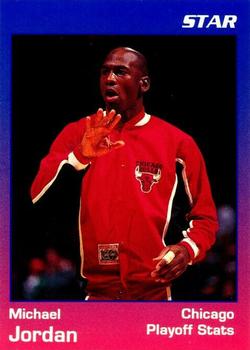 1991 Star Michael Jordan (Unlicensed) - Blue / Red Border #3 Michael Jordan - All-Star Stats