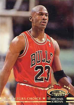 1992-93 Stadium Club #210 Michael Jordan