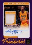 2017-18 Donruss - Timeless Treasures Materials Signatures Prime #TT-KB Kobe Bryant AU, MEM, SN10