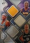 2009-10 SP Game Used - Six Star Swatches 65 #NNO Kobe Bryant / Carmelo Anthony / Tony Parker / Shawn Marion / Amare Stoudemire / Ray Allen MEM, SN65
