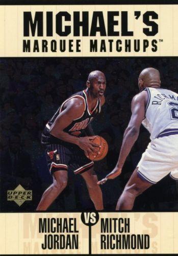1997-98 Upper Deck Michael Jordan's Marquee Matchups #MM7 Michael Jordan / Mitch Richmond