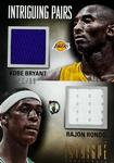 2012-13 Panini Intrigue - Intriguing Pairs Jerseys #43 Kobe Bryant / Rajon Rondo MEM, SN99
