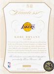 2014-15 Panini Flawless - Patch Autographs Ruby #PA-KB Kobe Bryant AU, MEM, SN15