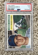 1956 Topps #164 Harmon Killebrew VAR VAR: White Back