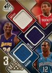 2009-10 SP Game Used - 3 Star Swatches 125 #3S-BAH Kobe Bryant / Ron Artest / Dwight Howard MEM, SN125