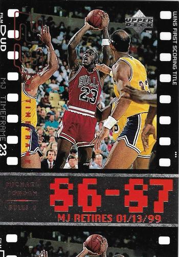 1999 Upper Deck Michael Jordan Retirement Set #3 Michael Jordan - 1986-87: Wins First Scoring Title