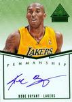 2014-15 Panini Paramount - Penmanship Autographs Green #P-KB Kobe Bryant AU, SN5
