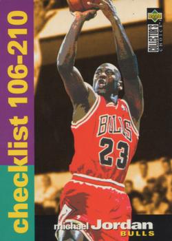 1995-96 Collector's Choice German I #210 Michael Jordan - Checklist: 106-210