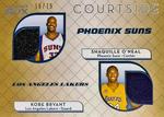 2007-08 Topps Luxury Box - Courtside Dual Relics Gold #CDR-OB Shaquille O'Neal / Kobe Bryant MEM, SN75