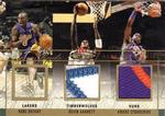 2003-04 Fleer Mystique - Rare Finds Jerseys Dual (25) #RFD-KG/AS Kobe Bryant / Kevin Garnett / Amare Stoudemire MEM, SN25 MEM: Game-worn Garnett and Stoudemire jerseys