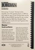 1995 Upper Deck Michael Jordan Milk Caps #NNO Michael Jordan - Slammers Checklist / Instructions