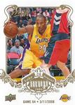 2008-09 Upper Deck MVP - Kobe Bryant MVP White #NNO Kobe Bryant Game 64