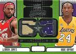 2008-09 Upper Deck MVP - Star Combos #SC-JB LeBron James / Kobe Bryant MEM MEM: Game-Used Memorabilia