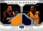 2003-04 Upper Deck Finite - Elements Dual Warmups #FE30 Derek Fisher / Kobe Bryant MEM MEM: Warm-ups