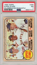 1968 Topps #490 Super Stars (Harmon Killebrew / Willie Mays / Mickey Mantle) CPC