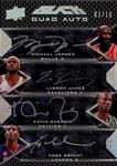 2008-09 UD Black - Quad Autographs #QA-STUD LeBron James / Kevin Garnett / Kobe Bryant / Michael Jordan AU, SN10