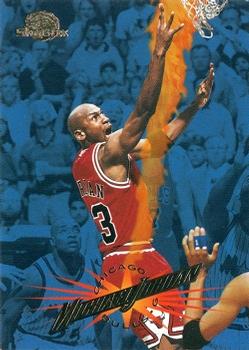 1995-96 SkyBox Premium #15 Michael Jordan - UER: Career Blocks 6972, should be 697