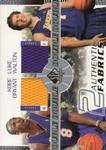 2003-04 SP Authentic - SPGU Authentic Fabrics Dual #BO-J Kobe Bryant / Luke Walton MEM, SN50