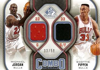 2009-10 SP Game Used - Combo Materials 50 #CM-JP Michael Jordan / Scottie Pippen