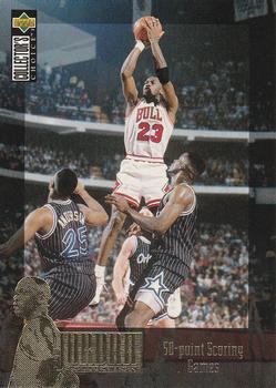 1995-96 Collector's Choice German II - The Jordan Collection #JC2 Michael Jordan - 50-Point Scoring Games