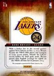2012-13 Panini Brilliance - Marks of Brilliance #12 Kobe Bryant AU, SN199