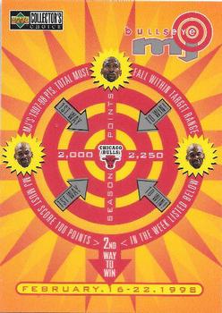 1997-98 Collector's Choice - MJ BULLSeye #B5 Michael Jordan - 2,000-2,250 or February 16-22 (L)