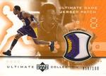 2001-02 Upper Deck Ultimate Collection - Ultimate Game Jersey Patches #KB2P Kobe Bryant MEM, SN100