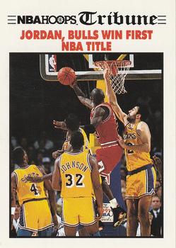 1991-92 Hoops #542 Jordan, Bulls Win First NBA Title