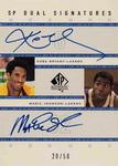 2001-02 SP Authentic - SP Dual Signatures #KB/MG Kobe Bryant / Magic Johnson AU, SN50