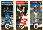 1996-97 Collector's Choice - Mini-Cards Panels Gold #M139/M158/M129 Kevin Garnett / Jermaine O'Neal / Kobe Bryant