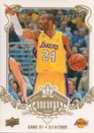 2008-09 Upper Deck MVP - Kobe Bryant MVP White #NNO Kobe Bryant Game 91