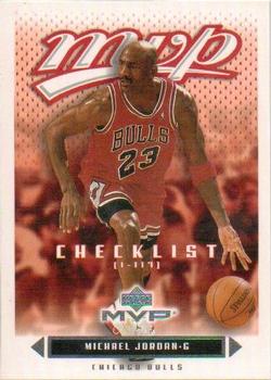 2003-04 Upper Deck MVP #199 Michael Jordan - Checklist: 1-117