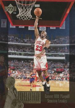 1995-96 Upper Deck The Jordan Collection Jumbo #JC11 Career NBA Playoff Scoring Leader