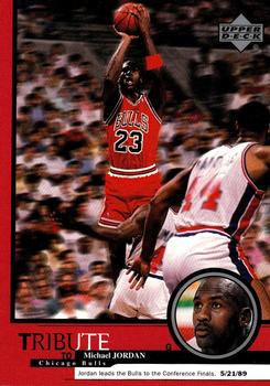 1999 Upper Deck Tribute to Michael Jordan #6 Michael Jordan (Conference Finals 5/21/89)