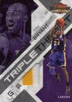 2009-10 Panini Threads - Triple Threat Materials Prime #4 Kobe Bryant MEM, SN25