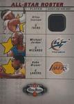 2002-03 Fleer Box Score - All-Stars Roster Game-Used #NNO Allen Iverson / Michael Jordan / Kobe Bryant MEM
