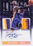 2013-14 Panini Intrigue - Dual Jersey Autographs Prime #37 Kobe Bryant AU, MEM, SN10