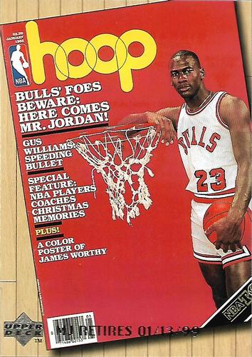 1999 Upper Deck Michael Jordan Retirement Set #C14 Michael Jordan - Hoop Magazine, January 1985