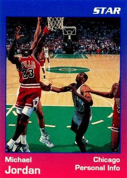 1991 Star Michael Jordan (Unlicensed) - Blue / Red Border #5 Michael Jordan - Personal Info